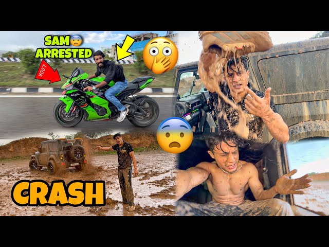 Zx10r Crash Almost😨 Sam on Highway⚠️ | Most Dangerous offroading on my Life