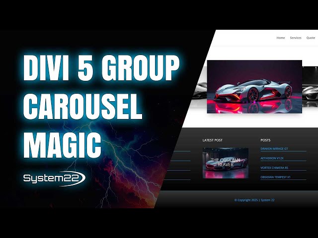 Divi 5 Group Carousel Tutorial: Stunning Image Slider with Lightbox