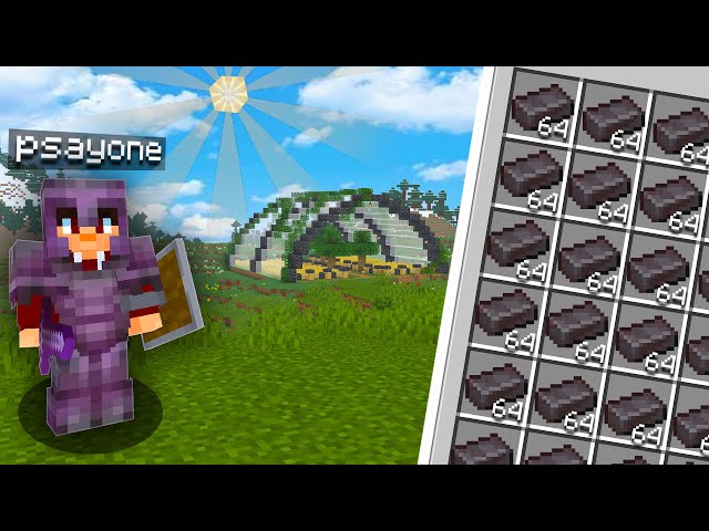 J'ai enfin OBTENU le FULL STUFF NETHERITE sur ma SURVIE en 1.21.11 ! (construction d'une serre)