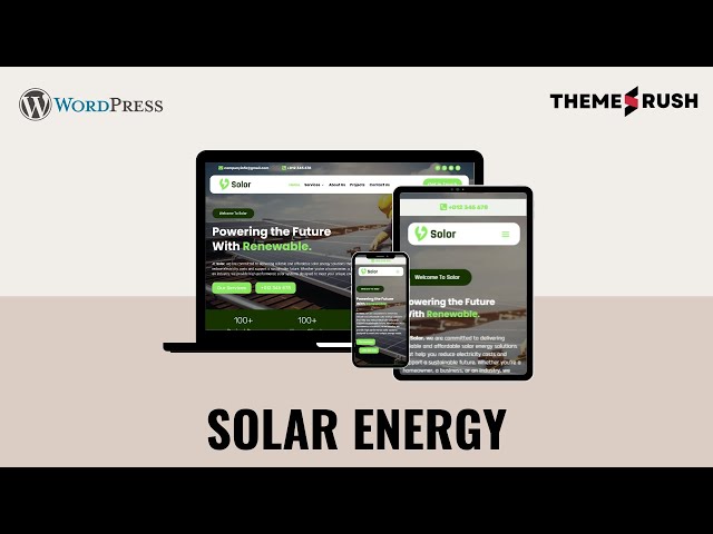 How to Install & Customize Solara – Solar Energy WordPress Website Template | Launch Fast!