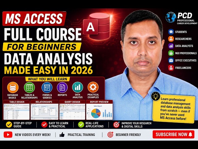 Master MS Access Like a Pro | Complete Database & Data Analysis Tutorial (Part-3)
