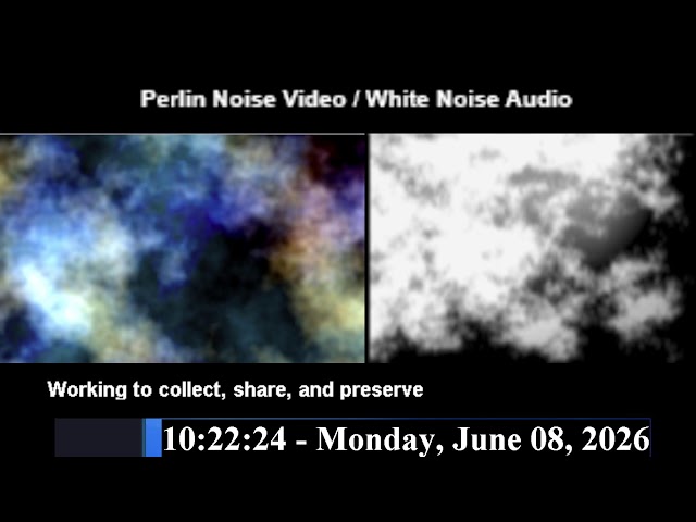 LIVE Paranormal Experiment Stream: Perlin Noise Video & Live Filtered Experiment Audio