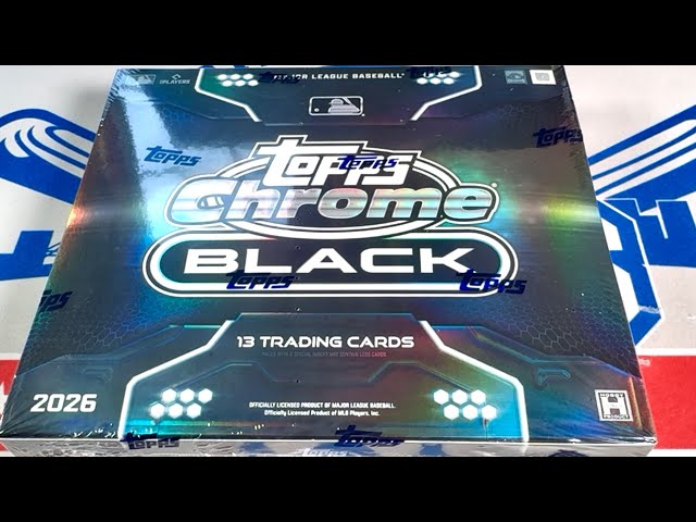 NEW RELEASE!  2026 TOPPS CHROME BLACK!