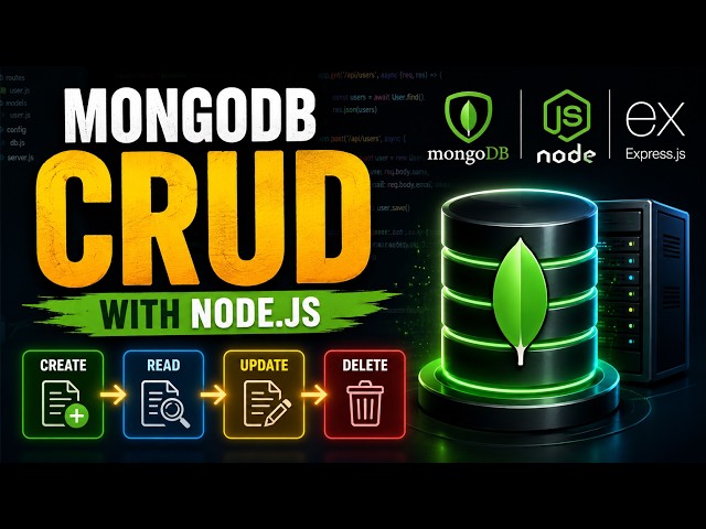MongoDB CRUD Operations Explained Simply | Node.js & Mongoose Beginner Tutorial