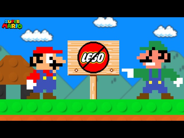 Super Mario Bros., pero aquí todo lo LEGO está prohibido...