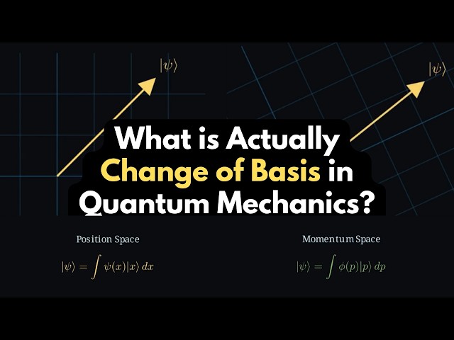 What Is Actually Change of Basis in Quantum Mechanics? | Linear Algebra for Quantum Mechanics Part 5