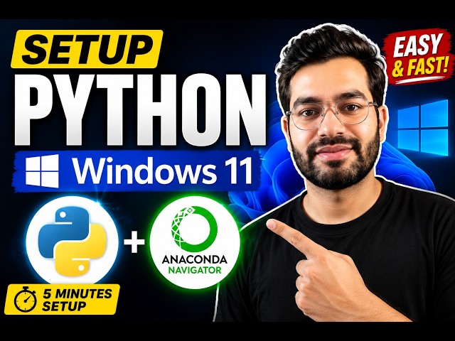 HOW TO SETUP ANACONDA NAVIGATOR IN WINDOWS 11 | free beginner course | learn python in 30days