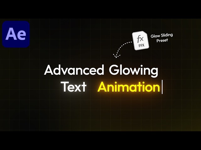 Colorful Glowing Text Fade Animation in After Effects - After Effects Tutorial | Text Preset