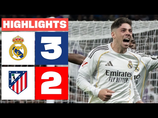 REAL MADRID 3 -  2 ATLÉTICO DE MADRID | RESUMEN LALIGA EA SPORTS