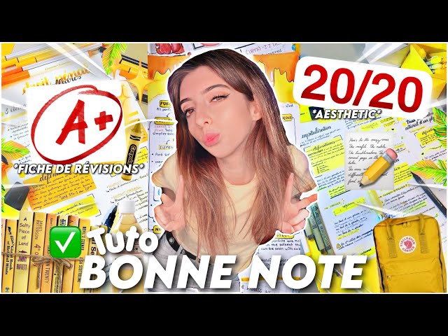 HOW TO GET GOOD GRADES *20/20, REVISION SHEETS, AESTHETIC* ✅