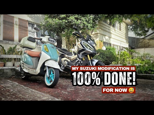 SUZUKI Access125 | Final MODIFICATION is partially OVER! | 100% DONE 