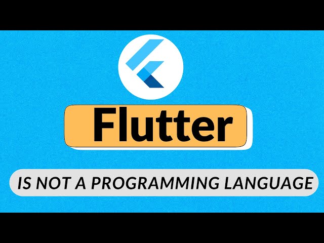 Flutter is not a Programming language | Flutter Bangla Tutorial for Beginners