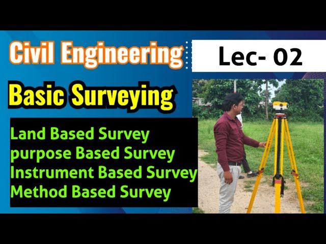 Lec-02 = Types of Survey, Basic Surveying, Civil Engineering, BTEUP
