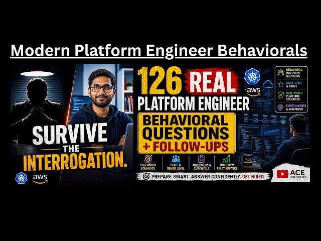 126 MODERN PLATFORM ENGINEER Behavioral Interview Q&As | Real-World Scenarios, Answers & Follow-ups!