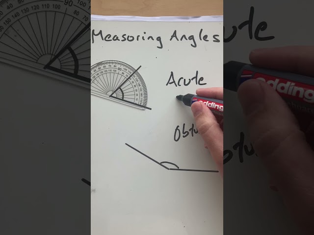 Measuring angles using protractor #gcsemaths #angles #protractor