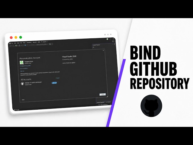 How to Connect GitHub to Visual Studio (2026 Studio Linking)