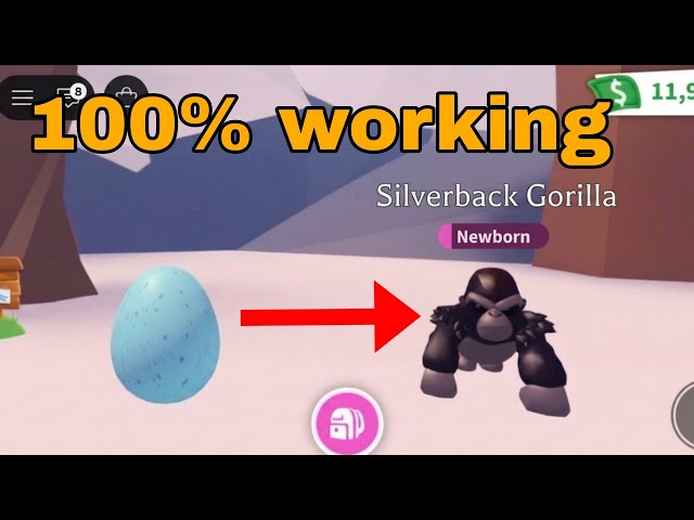 How to hatch Silverback Gorilla from basic egg everytime!! | adopt me