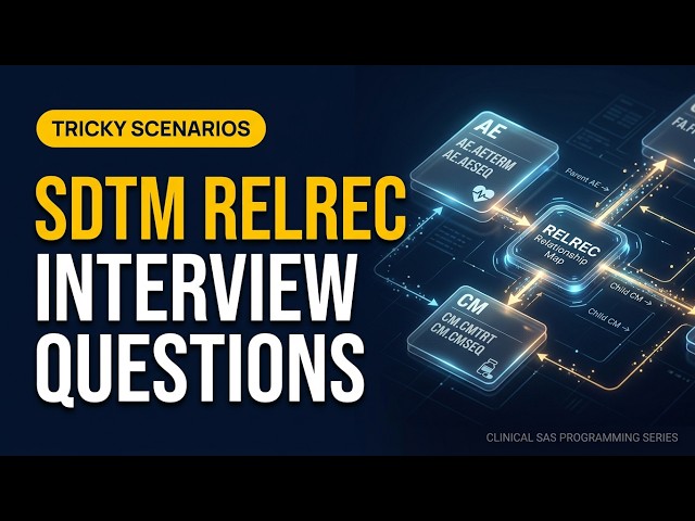 SDTM RELREC Interview Questions | Tricky Scenarios & Practical Examples
