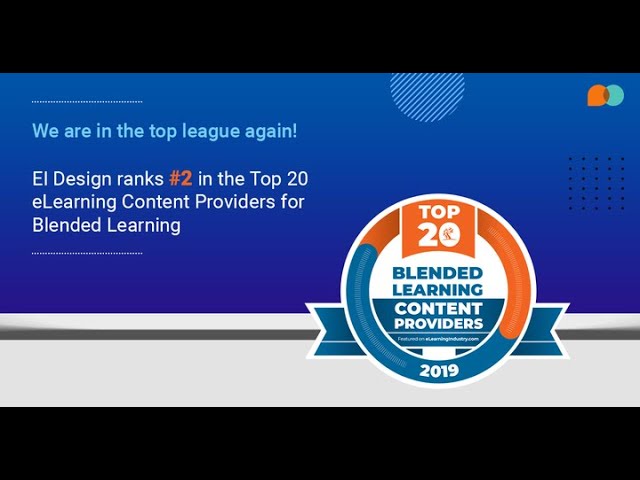EI Design - Top Blended Learning Company for 2019