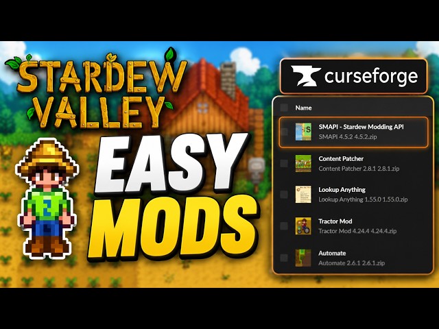 How to Install Stardew Valley Mods with CurseForge | Complete Beginner Guide