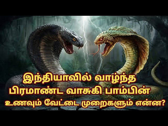 What was the diet and hunting methods of the giant 'Vasuki' snake that lived in India?
