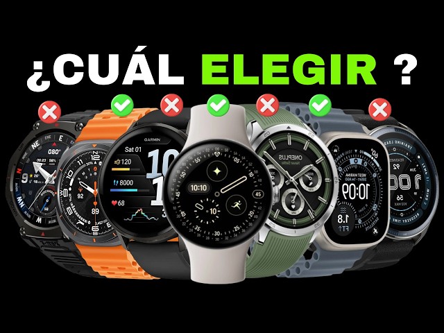 ✅ Los 7 Mejores Smartwatch de Gama Alta [2026] ⌚ Comparativa Relojes Inteligentes [Calidad-Precio]