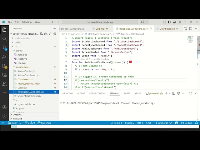 Conditional Rendering in React JS