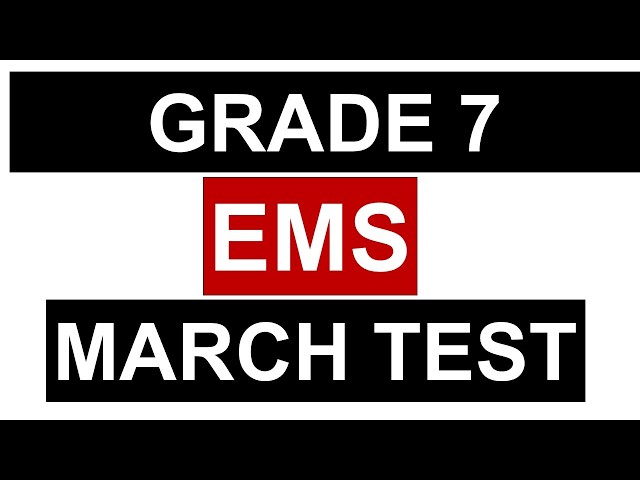 TERM 1 TEST EMS  GRADE 7 THUNDEREDUC GRADE 7 ECONOMIC AND MANAGEMENT SCIENCES MARCH TEST GRADE 7