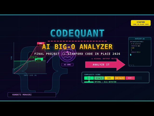 Building an AI Big-O Algorithm Analyzer with Python! | (Stanford Code in Place Final Showcase)