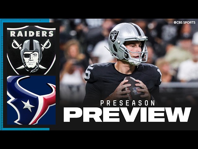 NFL Preseason Game Preview: Texans vs Raiders | Predictions + Position Battles to Watch