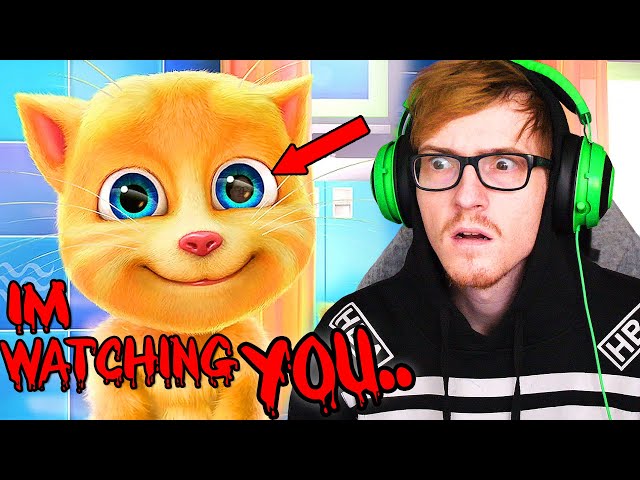 i played Talking Ginger... WAIT WHAT IS IN HIS EYE?