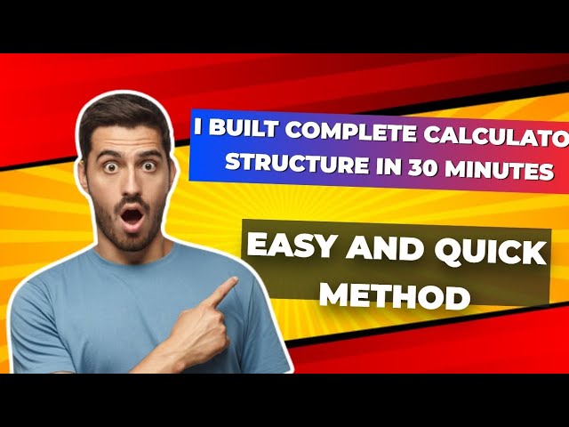 *I BUILT COMPLETE CALCULATOR IN 30 MINUTES * 😱 | COMPLETE DETAILED PROCESS ☠️ #tech