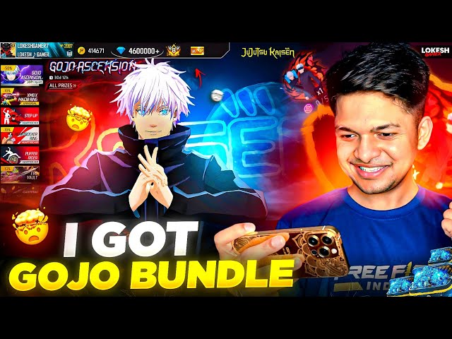 I Got Gojo Bundle In 99 Diamonds 😱 In Jujutsu Kaisen Event Garena Free Fire 