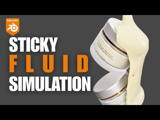 Sticky Fluid Simulation in Blender Easy Mult-color |Blender Tutorial