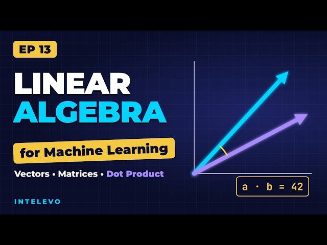 EP13: Linear Algebra for Machine Learning — Vectors, Matrices & Dot Product Explained Simply