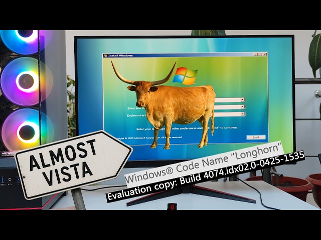 Running Windows Longhorn and Vista 64 on modern hardware - One Works, One Doesn't...