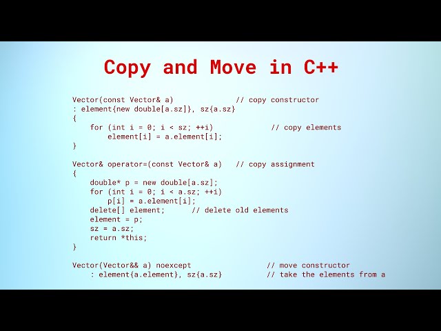 Copy and move in C++