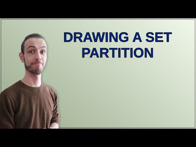 Tex: Drawing a set partition