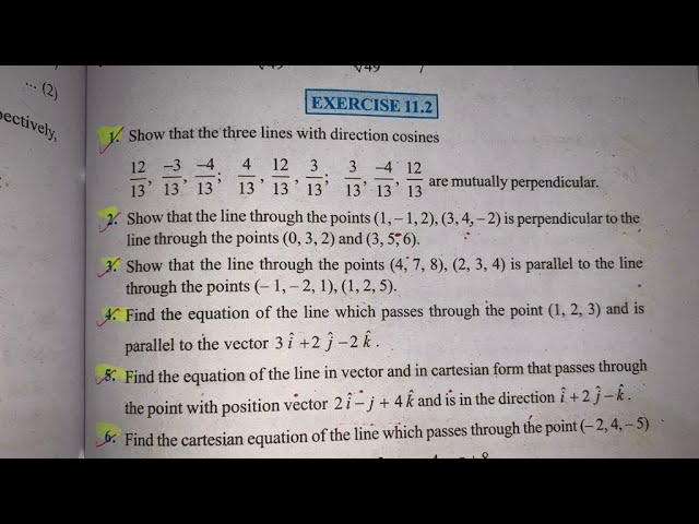 EX 11.2  Q10 TO Q17 SOLUTIONS OF THREE DIMENSIONAL GEOMETRY NCERT CHAPTER 11 CLASS 12th(PART2)