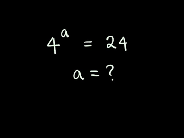 Solve for a in this nice exponential equation | Math Olympiad Mathematics