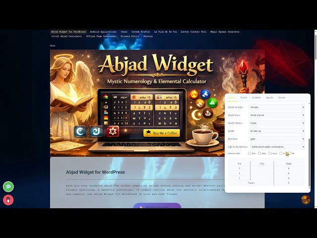 Abjad Widget - WordPress Plugin