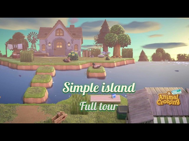 Touring my simple island || Minimal terraforming and custom codes || Animal Crossing: New Horizons
