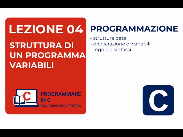 Lesson 04 - C program structure and variables