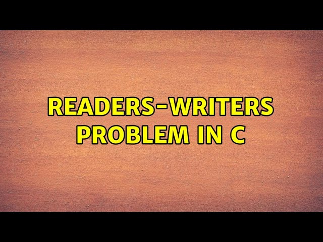 Readers-Writers problem in C