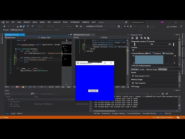 Python Desktop App in Visual Studio 2022 | Getting Started