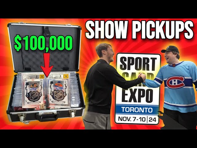 Working on BIG DEALS at The Toronto Sports Card Expo !! (CRAZY PICKUPS)🔥