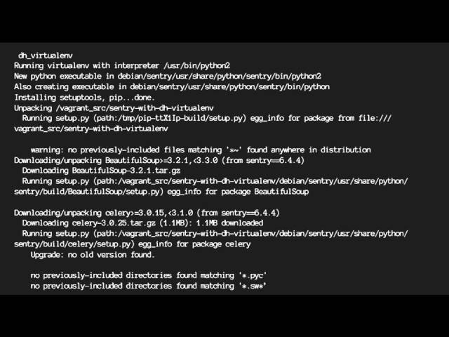 Packaging in packaging: dh-virtualenv