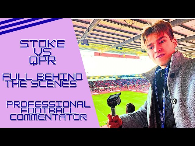 COMMENTATING On @QPR‘s FIERCE draw at @StokeCity ⚽️ PRO Football Commentator