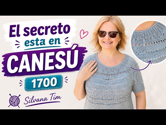 Parece simple… pero tiene truco 🧶Cómo Tejer Blusa Top Down Canesú a Dos Agujas