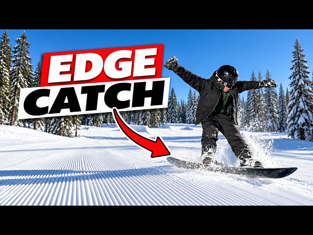 Teaching a Beginner Snowboarder to Stop Catching an Edge